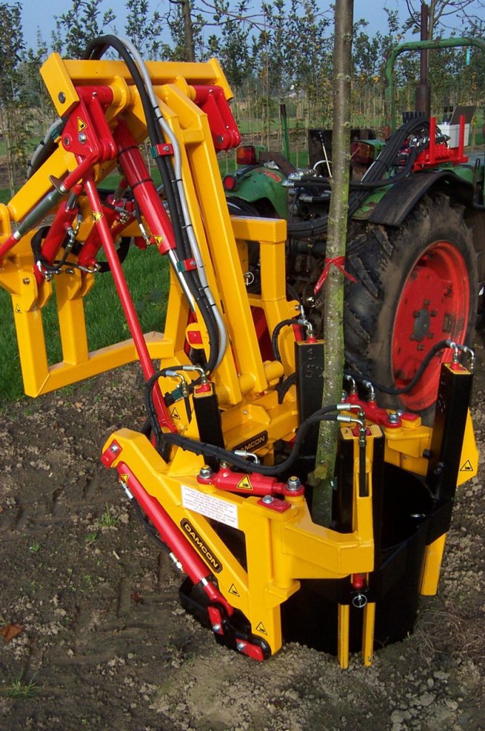 Tree spade 3-point mounted - Damcon tree nursery equipment