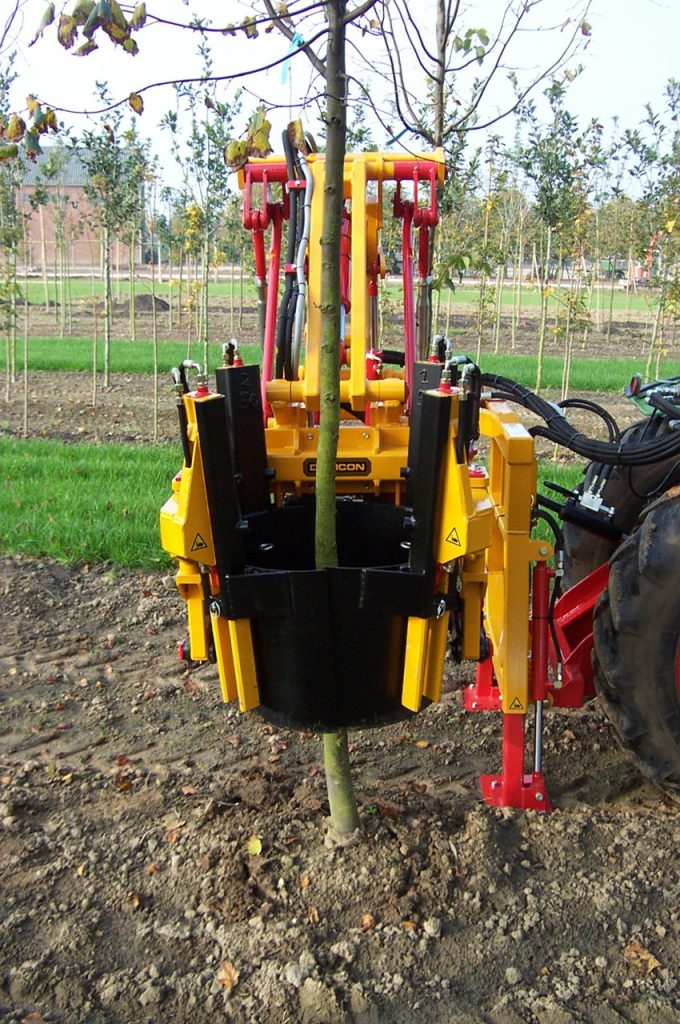Tree spade 3-point mounted - Damcon tree nursery equipment