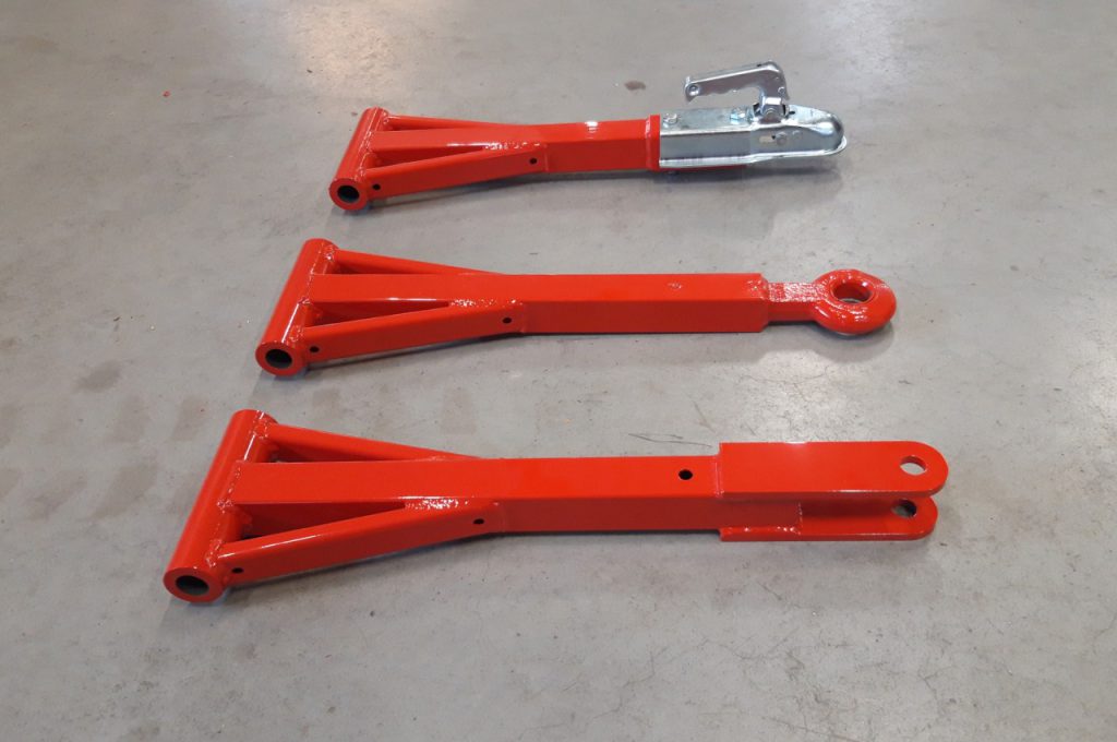 3 different draw bars for TRW trailer