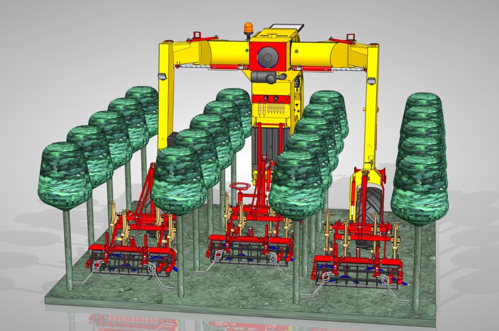 HWD 355 with 3 hoeing machines