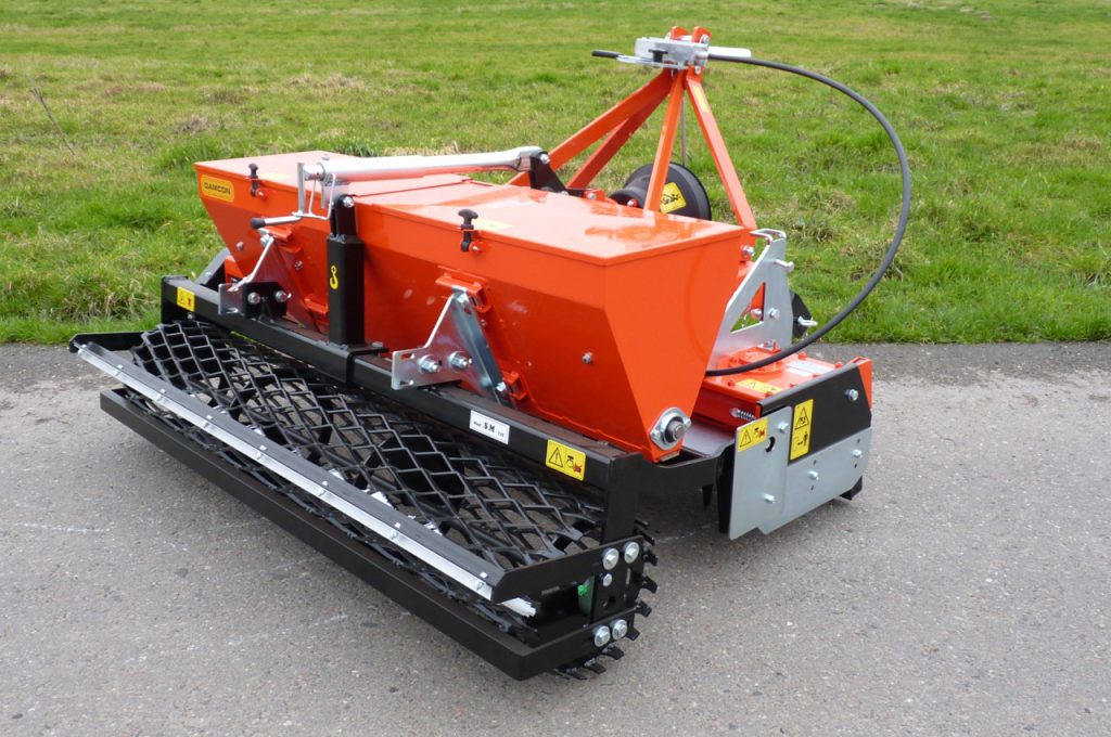 Kubota MTZ SM 135 harrow with seed combination