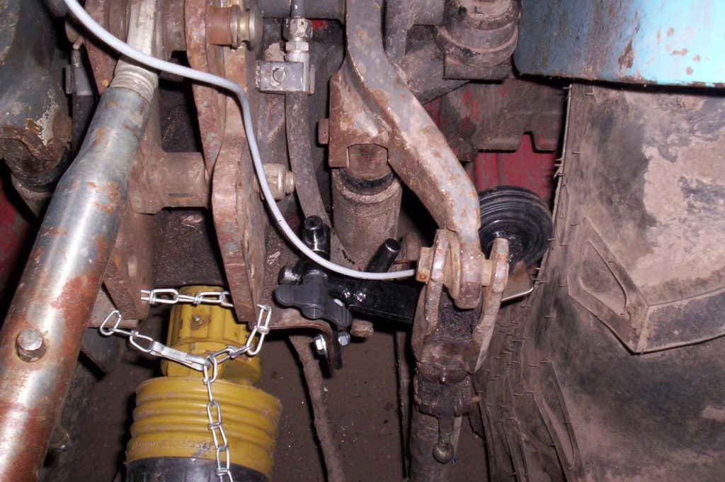 Spacing meter in use