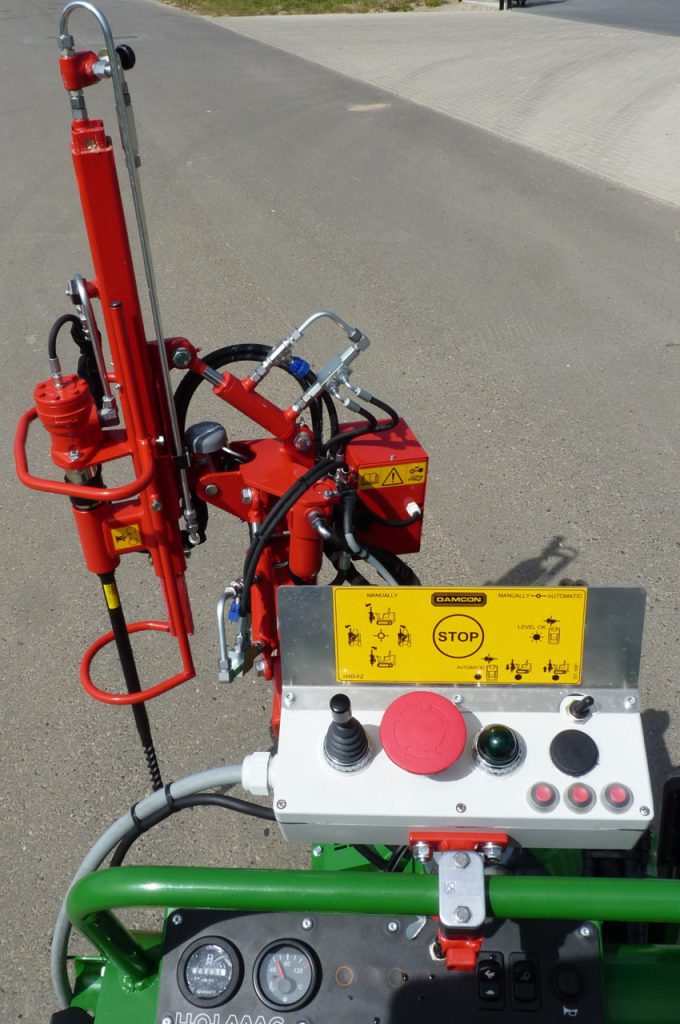 Bamboo cane driver in operation