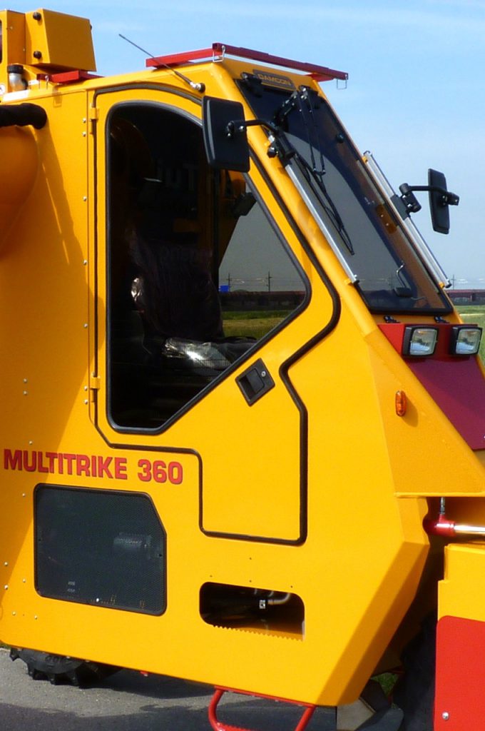 Cabin for Multitrike high clearance tractor