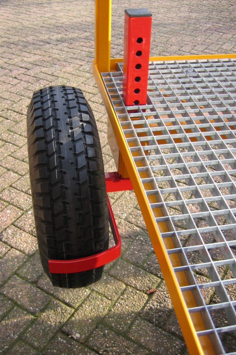 Gauge wheels at the front for the PL-40 plant machine