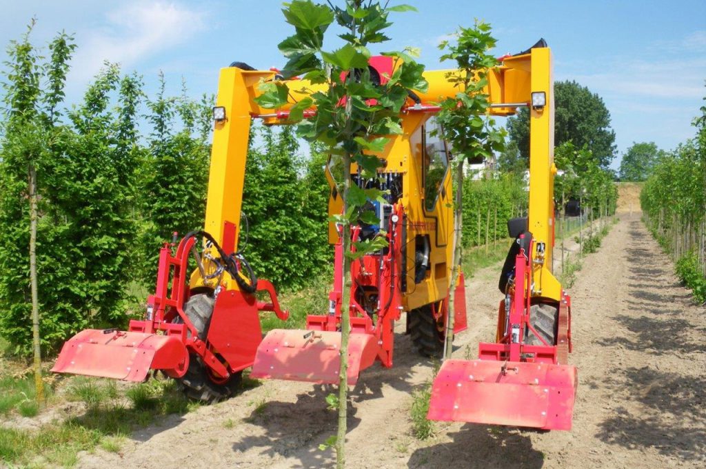 Rotavator 3 pieces - Multitrike high clearance tractor for young avenue trees