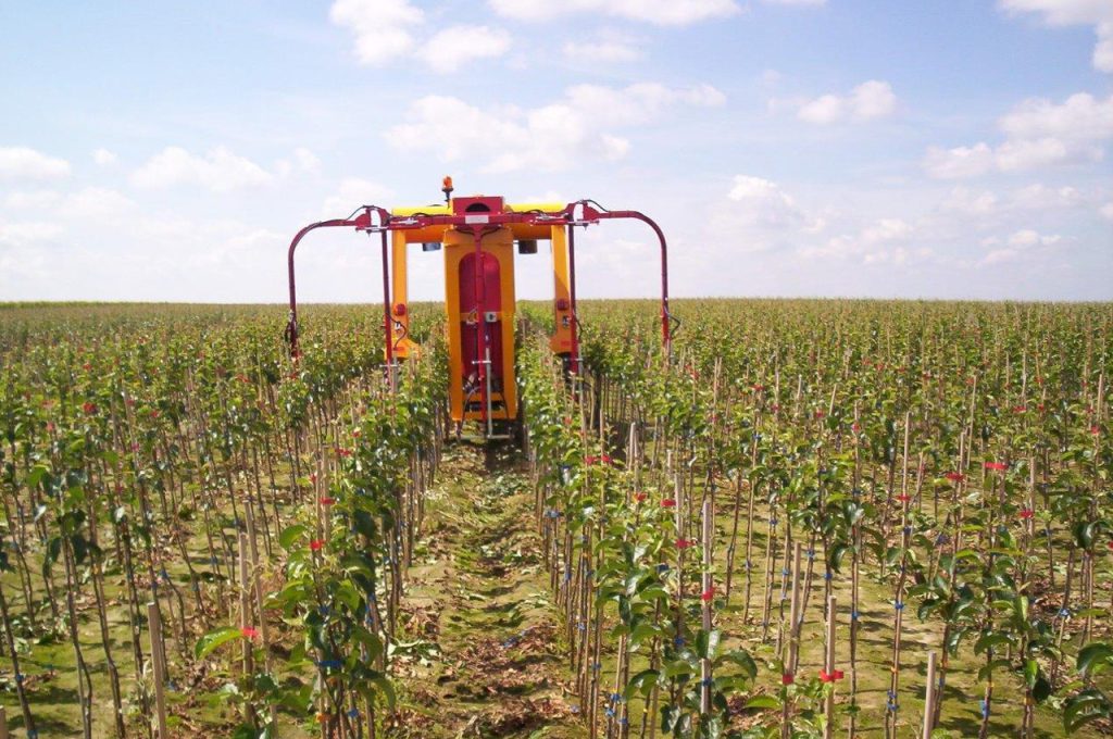 Weed control - Multitrike high clearance tractor for fruit trees