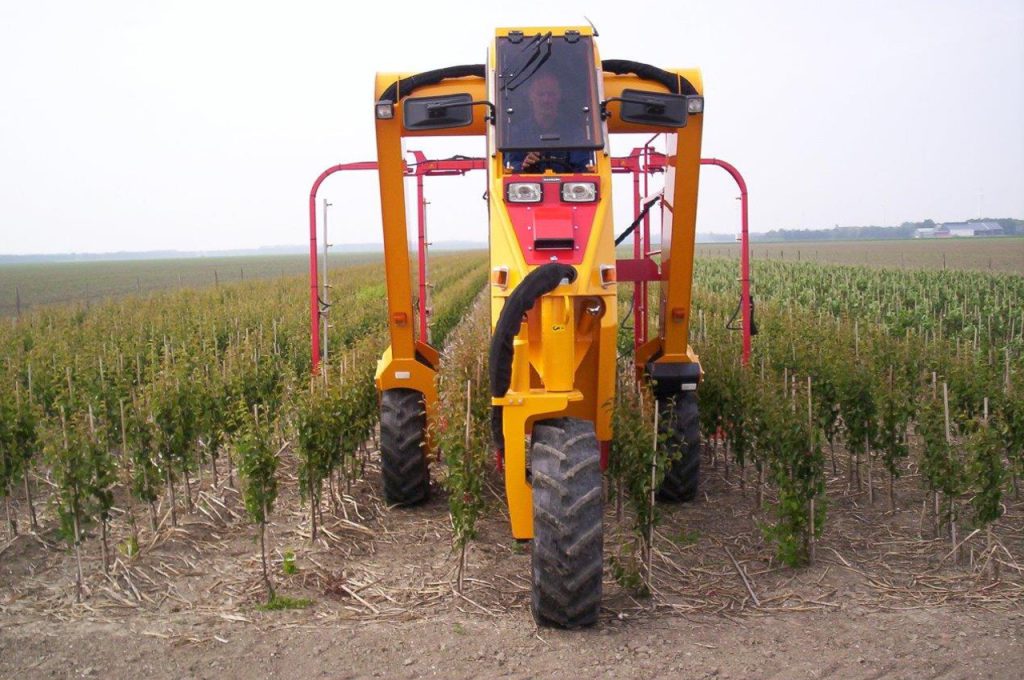 Weed control - Multitrike high clearance tractor for fruit trees