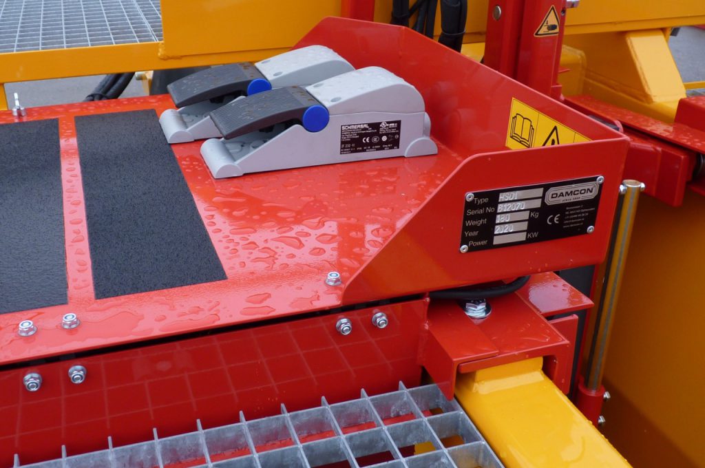 Bamboo caning machine foot control