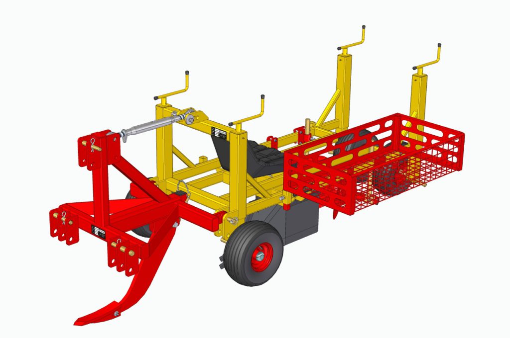 Subsoiler at the front PL-10 tree planting of machine for loosening hard soil