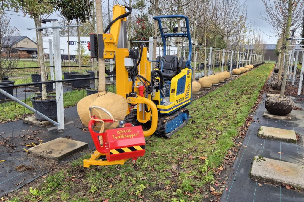 Rootballs in depot wrappen